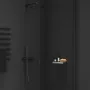 Ravak Chrome 980.20BLM köralakú esőztető zuhanyfej 250 mm, matt fekete X07P675