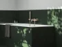 Fali kivitelű rose gold színű kádcsaptelep komplett zuhanyszettel modern fürdőszobákhoz.