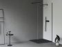 Ravak Slate Pro öntött márvány zuhanytálca 80x80 cm, pala kőzet hatású felület / matt fekete XA034433010