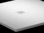 Ravak Slate Pro öntött márvány zuhanytálca 90x90 cm, pala kőzet hatású felület / matt fehér XA037731010