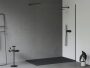Ravak Slate Pro öntött márvány zuhanytálca 90x160 cm, pala kőzet hatású felület / matt fekete XA03S733010