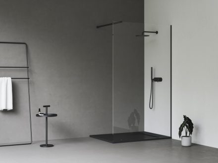 Ravak Sandstone Pro öntött márvány zuhanytálca 90x180 cm, poliuretán bevonattal / matt fekete XA03Y743010