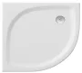 Ravak Galaxy Elipso Pro-80 Flat íves zuhanytálca, fehér XA234411010
