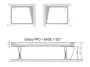 Ravak Gigant Pro 120x80 SET jobb elõlap (fehér) XA83GP01010