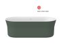 Ravak Ypsilon szabadonálló akrilkád 180x80 cm fehér le-és túlfolyóval, fehér/grey green XC00100052