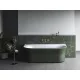 Ravak Ypsilon Wall falhoz illeszthető akrilkád 178x86 cm fehér le-és túlfolyóval, fehér/grey green XC00100064