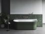 Ravak Ypsilon Wall falhoz illeszthető akrilkád 178x86 cm fehér le-és túlfolyóval, fehér/grey green XC00100064