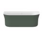 Ravak Ypsilon Wall falhoz illeszthető akrilkád 178x86 cm fehér le-és túlfolyóval, fehér/grey green XC00100064