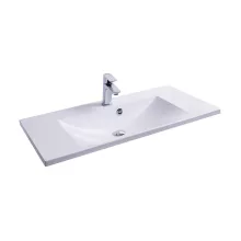 Ravak Flat 900 mosdó túlfolyóval, fehér XJP01190000