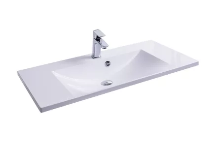 Ravak Flat 900 mosdó túlfolyóval, fehér XJP01190000