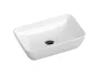 Ravak Uni 500 R Slim pultra tehető mosdó 50x31 cm, túlfolyó nélkül, fehér XJX01150001