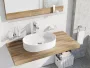 Ravak Ceramic 550 Slim O kerámia mosdó túlfolyó és csapfurat nélkül, fehér XJX01155001