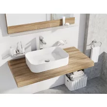   Ravak Ceramic 550 Slim R kerámia mosdó túlfolyó és csapfurat nélkül, fehér XJX01155002