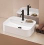Ravak Ceramic Slim Shelf R kerámiamosdó 55x40 cm, túlfolyóval és csapfurattal, fehér XJX01155005