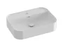 Ravak Ceramic Slim Shelf R kerámiamosdó 55x40 cm, túlfolyóval és csapfurattal, fehér XJX01155005