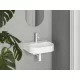 Ravak Ceramic Slim Wall O kerámia mosdó csaplyukkal és túlfolyóval 54x44 cm, fehér XJX01155008