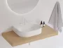 Ravak Ceramic Slim Wall O kerámia mosdó csaplyukkal és túlfolyóval 54x44 cm, fehér XJX01155008