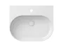 Ravak Ceramic Slim Wall O kerámia mosdó csaplyukkal és túlfolyóval 54x44 cm, fehér XJX01155008