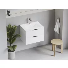 Ravak Arctic 60 beépíthető kerámia mosdó 61x46 cm csapfurattal és túlfolyóval, fehér.