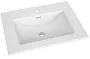 Ravak Arctic 60 beépíthető kerámia mosdó 61x46 cm csapfurattal és túlfolyóval, fehér.