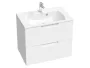 Ravak Classic Slim beépíthető műmárvány mosdó 70x45 cm, fehér XJX01170001