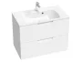 Ravak Classic Slim beépíthető műmárvány mosdó 80x45 cm, fehér XJX01180001