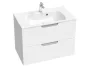 Ravak Classic Slim beépíthető műmárvány mosdó 80x45 cm, fehér XJX01180001