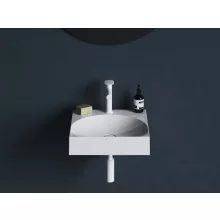   Ravak Lite öntött márvány mosdó 45x45 cm csaplyukkal, fehér XJX01245002