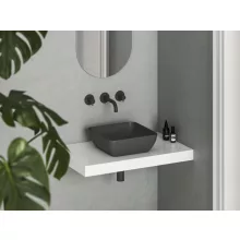 Ravak Uni 380 S Slim kerámia mosdó, antracit XJX03138000