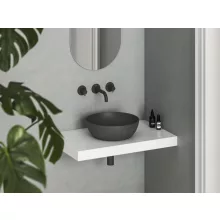   Ravak Uni 40 B Slim kerek kerámia mosdó, antracit XJX03140000