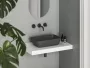 Ravak Uni 500 R Slim pultra tehető mosdó 50x31 cm, antracit XJX03150001