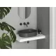 Ravak Ceramic 550 Slim O kerámia mosdó túlfolyó és csapfurat nélkül, antracit XJX03155000