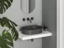 Ravak Ceramic 550 Slim O kerámia mosdó túlfolyó és csapfurat nélkül, antracit XJX03155000