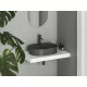 Ravak Ceramic Slim Shelf kerámia mosdó 55x40 cm, antracit XJX03155001