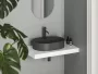 Ravak Ceramic Slim Shelf kerámia mosdó 55x40 cm, antracit XJX03155001