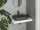 Ravak Ceramic Slim Shelf R kerámiamosdó 55x40 cm, túlfolyóval és csapfurattal, antracit XJX03155004