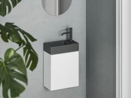 Ravak Veda Slim kerámia kézmosó 40x22 cm, antracit XJX03240000