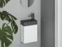 Ravak Veda Slim kerámia kézmosó 40x22 cm, antracit XJX03240000
