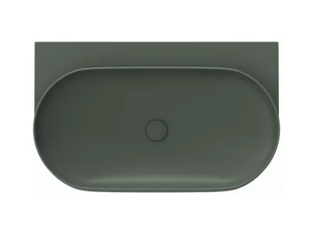 Ravak Yard 800 kerámia mosdó túlfolyó és csapfurat nélkül, grey green XJX08080000