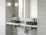 Ravak Ceramic 550 Slim R kerámia mosdó túlfolyó és csapfurat nélkül, matt fekete XJX0D155001