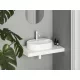 Ravak Ceramic Slim Shelf kerámia mosdó 55x40 cm, matt fehér XJX0E155001