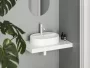 Ravak Ceramic Slim Shelf kerámia mosdó 55x40 cm, matt fehér XJX0E155001