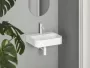 Ravak Ceramic Slim Wall R mosdó 55 csaplyukkal és túlfolyóval, matt fehér XJX0E155006