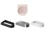 Ravak Yard 400 kerámia mosdó, túlfolyó és csapfurat nélkül, alabaster pink XJX0G040000