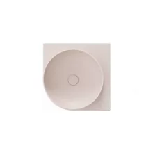   Ravak Yard 450 C kerámia sarok mosdó, túlfolyó és csapfurat nélkül, alabaster pink XJX0G045000