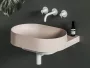 Ravak Yard 600 kerámia mosdó, túlfolyó és csapfurat nélkül, alabaster pink XJX0G060000