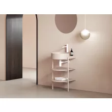 Ravak Yard 400 kerámia mosdó, alabaster pink XJX0G240000