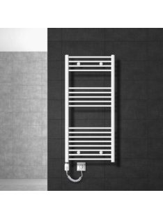   Radeco Adamo EL 300W elektromos törölközőszárító radiátor 550x490 mm, glikol folyadékkal és hőfokszabályozóval, fehér AD1-500/EL