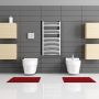 Radeco Adamo íves fürdőszobai csőradiátor 550x490 mm, fehér AD1-500/L