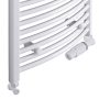 Radeco Adamo íves fürdőszobai csőradiátor 550x490 mm, fehér AD1-500/L